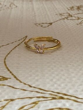 Adjustable Butterfly Ring